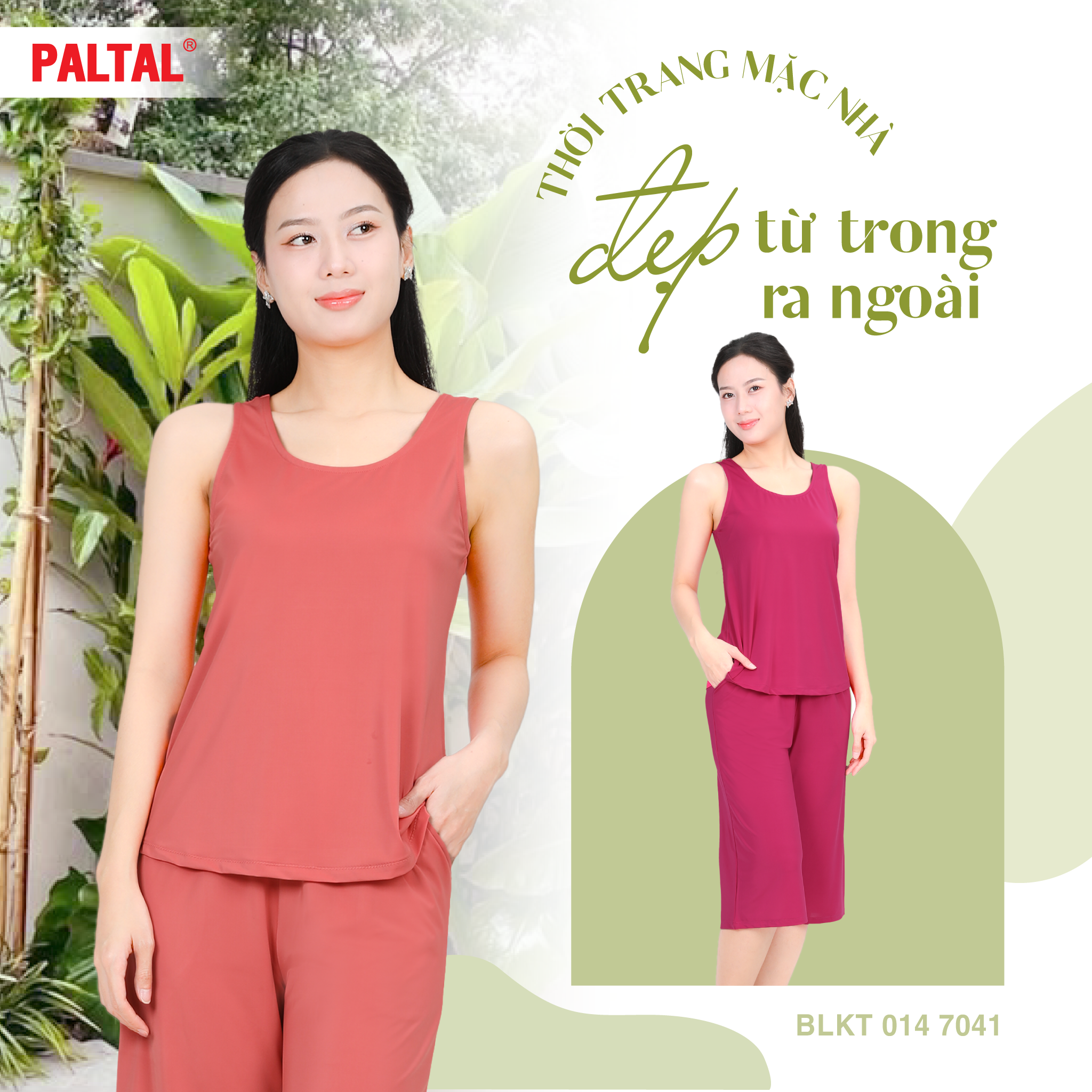 Set đồ bộ nữ kiểu quần lửng Bản chất thun lạnh siêu bền 014p 7041