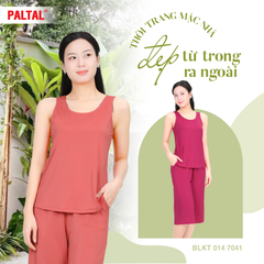 Set đồ bộ nữ kiểu quần lửng Bản chất thun lạnh siêu bền 014p 7041