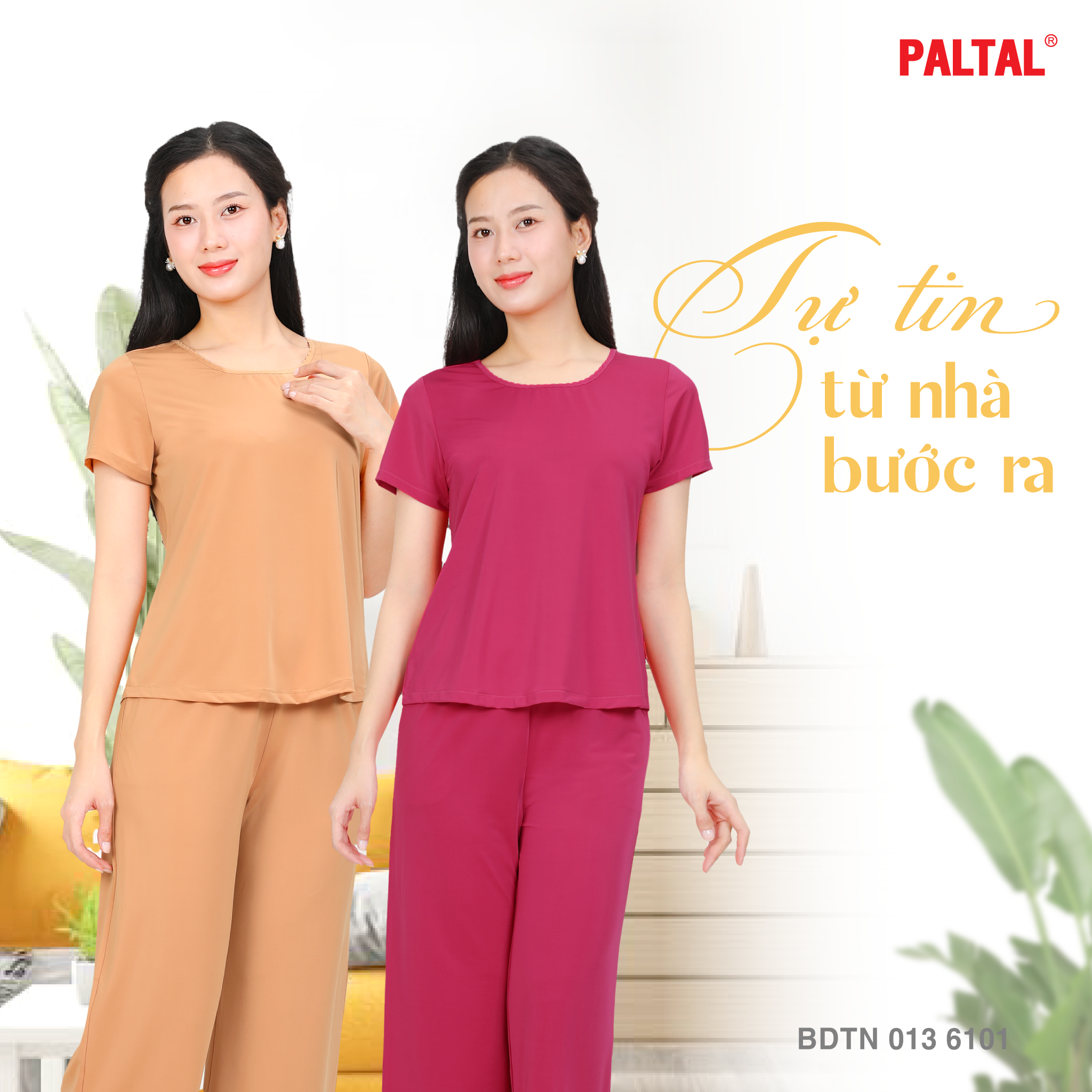 Set đồ bộ nữ kiểu quần dài tay ngắn chất thun lạnh siêu bền 013p 6101