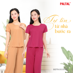Set đồ bộ nữ kiểu quần dài tay ngắn chất thun lạnh siêu bền 013p 6101