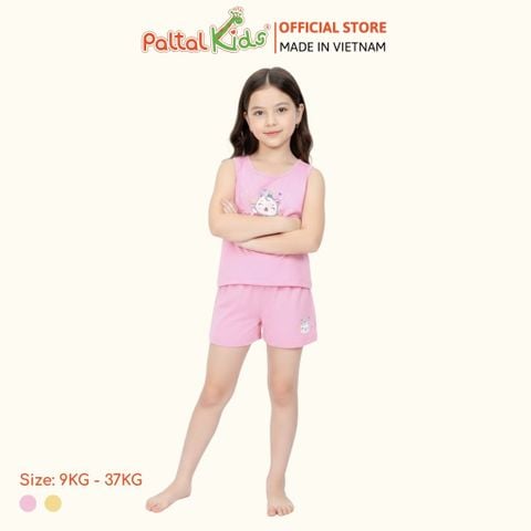BST Mùa Hạ - Bộ Đùi Tay Ngắn Cotton Mỹ Bé Gái Cao Cấp - 025 2063