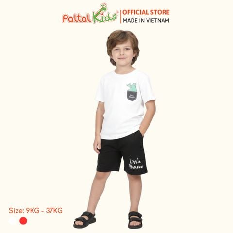 Đồ Bộ Đùi Hình In Xương Rồng Giả Túi Cotton Mỹ Bé Trai Cao Cấp - 025 2110