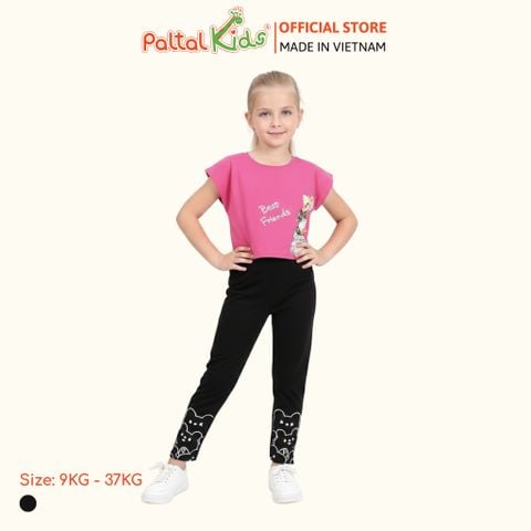 Quần Dài Cotton Borib Bé Gái Cao Cấp - 228 8055