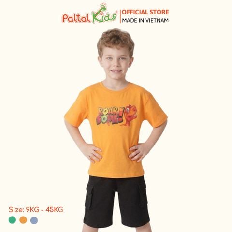Đồ Bộ Đùi Túi Hộp Hình In Nhiệt Khủng Long  Cotton Mỹ Bé Trai Cao Cấp - 025 2120