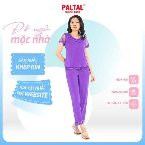 Set đồ bộ nữ kiểu quần dài tay ngắn chất thun lạnh siêu bền 013p 3068