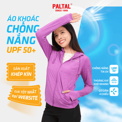 Áo khoác nữ chống nắng, chống UV chất melan lưới 341p 1303