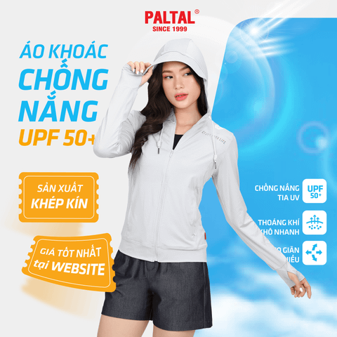 Áo khoác nữ chống nắng, chống UV chất melan lưới 341p 1307