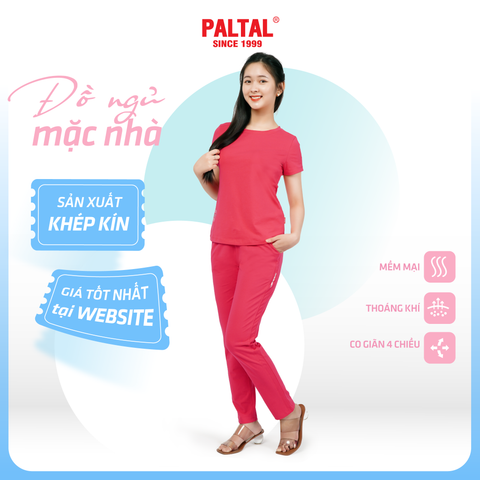 Set đồ bộ nữ kiểu quần dài tay ngắn chất cotton siêu mát 023p 3305