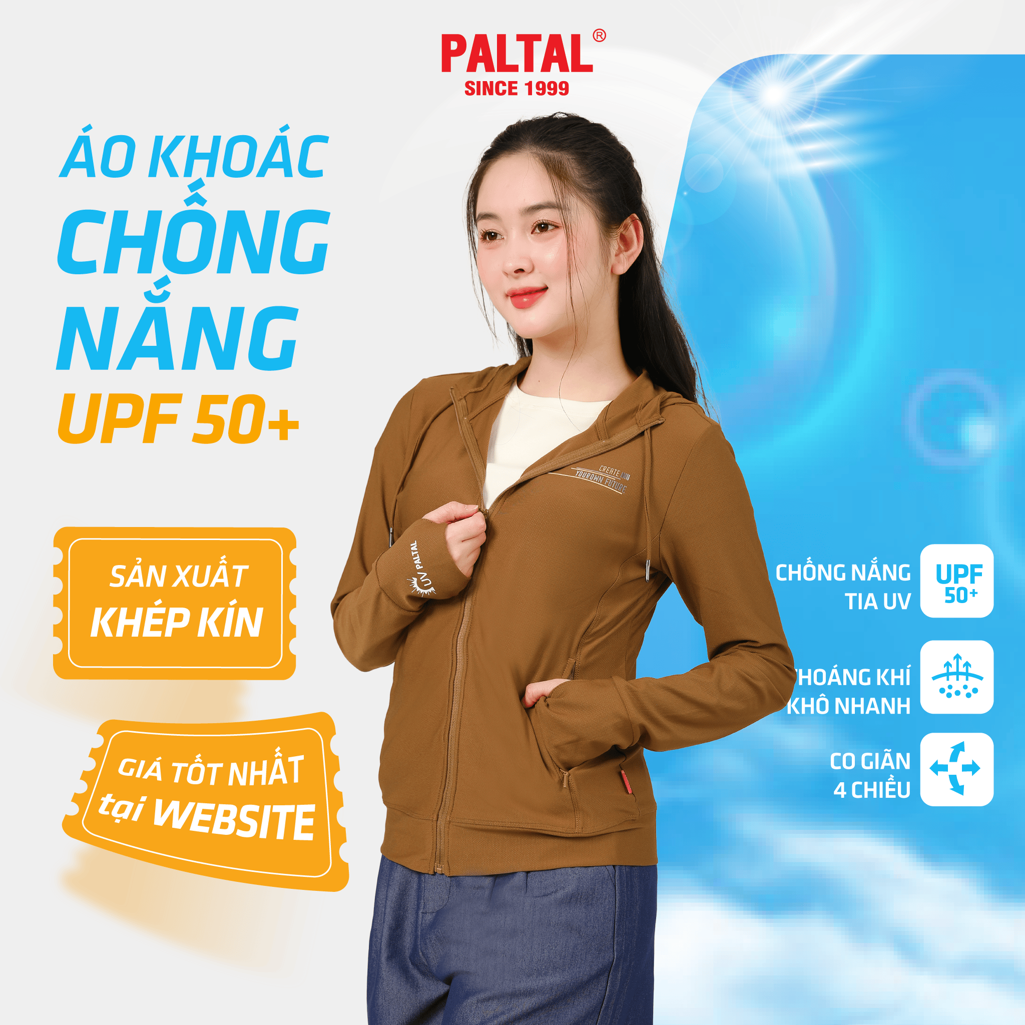 Áo khoác nữ chống nắng, chống UV chất poly cát mỏng nhẹ  311p 1324
