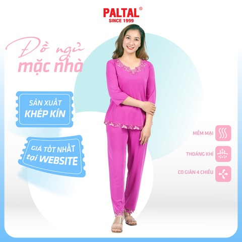 Set đồ bộ nữ kiểu quần dài tay lở chất thun lạnh siêu bền 013p 3278