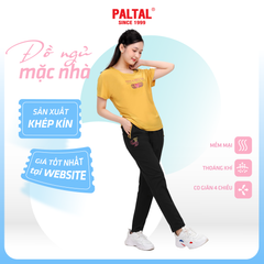 Set đồ bộ nữ kiểu quần dài tay ngắn thể thao 3 trong 1 chất nhung lạnh 153p 6006