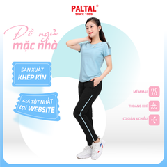 Set đồ bộ nữ kiểu quần dài tay ngắn chất pique 523p 3381