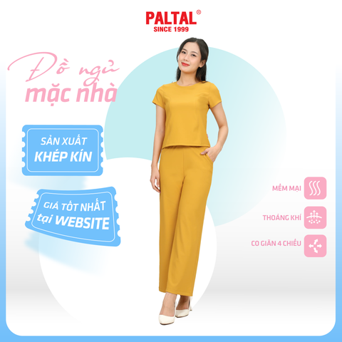 Set đồ bộ nữ kiểu quần dài tay ngắn chất rip chất cotton siêu mát 223p 3400