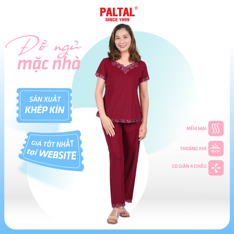 Set đồ bộ nữ kiểu siêu bền kiểu quần dài tay ngắn chất thun lạnh 013p 3304