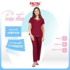 Set đồ bộ nữ kiểu siêu bền kiểu quần dài tay ngắn chất thun lạnh 013p 3304