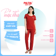 Set đồ bộ nữ kiểu quần dài tay ngắn chất cotton siêu mát 023p 3317
