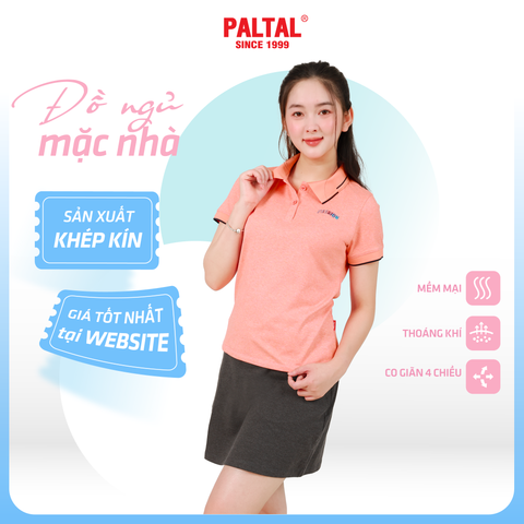 Áo thun nữ tay ngắn cổ polo form suông chất cotton siêu mát 190p 0138