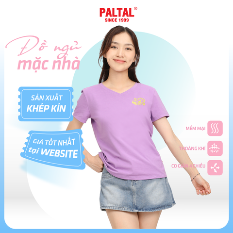 Áo thun nữ tay ngắn Form Suông Cổ Tim chất cotton siêu mát 190p 0337
