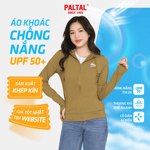 Áo khoác nữ chống nắng, chống UV chất poly thái 311p 1342