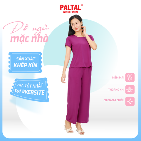 Set đồ bộ nữ kiểu quần dài tay ngắn chất thun lạnh siêu bền 013p 6101