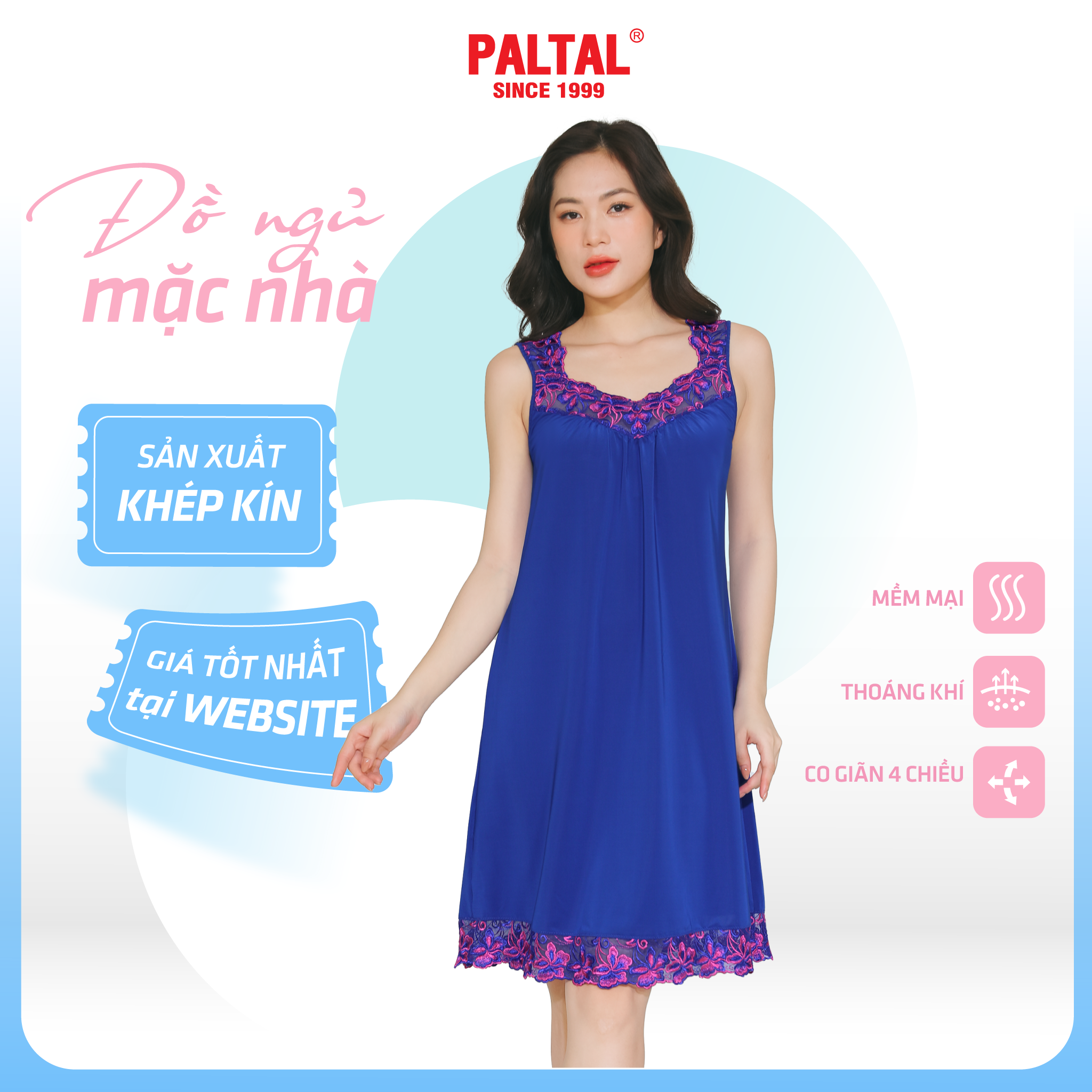 Áo ngủ, Váy ngủ bản chất thun lạnh siêu bền 012p 8029