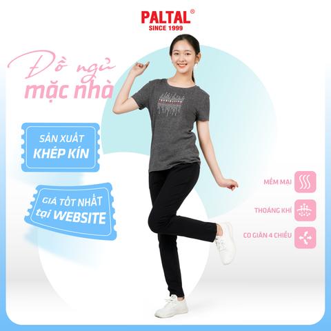 Set đồ bộ nữ kiểu quần dài tay ngắn chất melan 053p 3313
