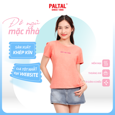 Áo thun nữ form suông cổ tròn tay ngắn chất cotton siêu mát 190p 0356