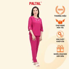 Set đồ bộ nữ kiểu quần dài tay Lỡ chất cotton cvc mát 193p 3332