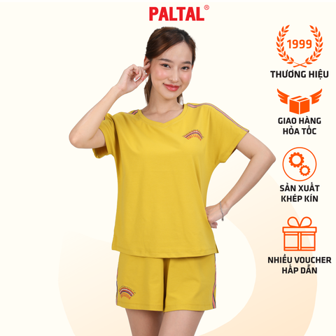 Set đồ bộ nữ kiểu quần đùi tay ngắn chất cotton siêu mát 195p 5212