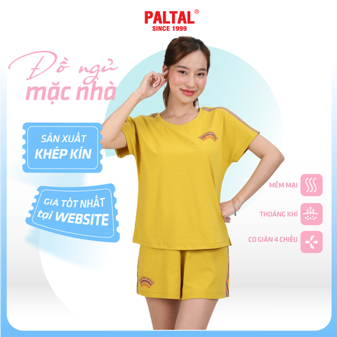 Set đồ bộ nữ kiểu quần đùi tay ngắn chất cotton siêu mát 195p 5212