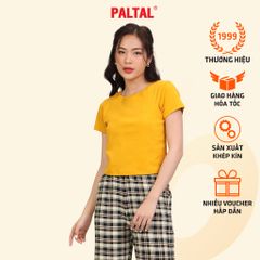 Áo thun nữ croptop tay ngắn Cổ Tròn chất rib chất cotton siêu mát 220p 0265
