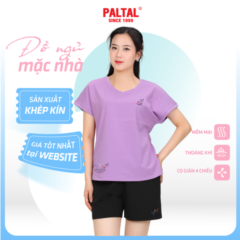 Set đồ bộ nữ kiểu quần đùi tay ngắn chất cotton siêu mát 195p 5235