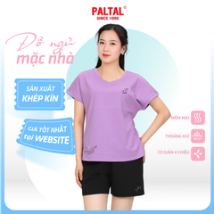 Set đồ bộ nữ kiểu quần đùi tay ngắn chất cotton siêu mát 195p 5235