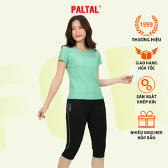 Bộ nữ thể thao chất silk lạnh kiểu quần lửng tay ngắn 374p 4304