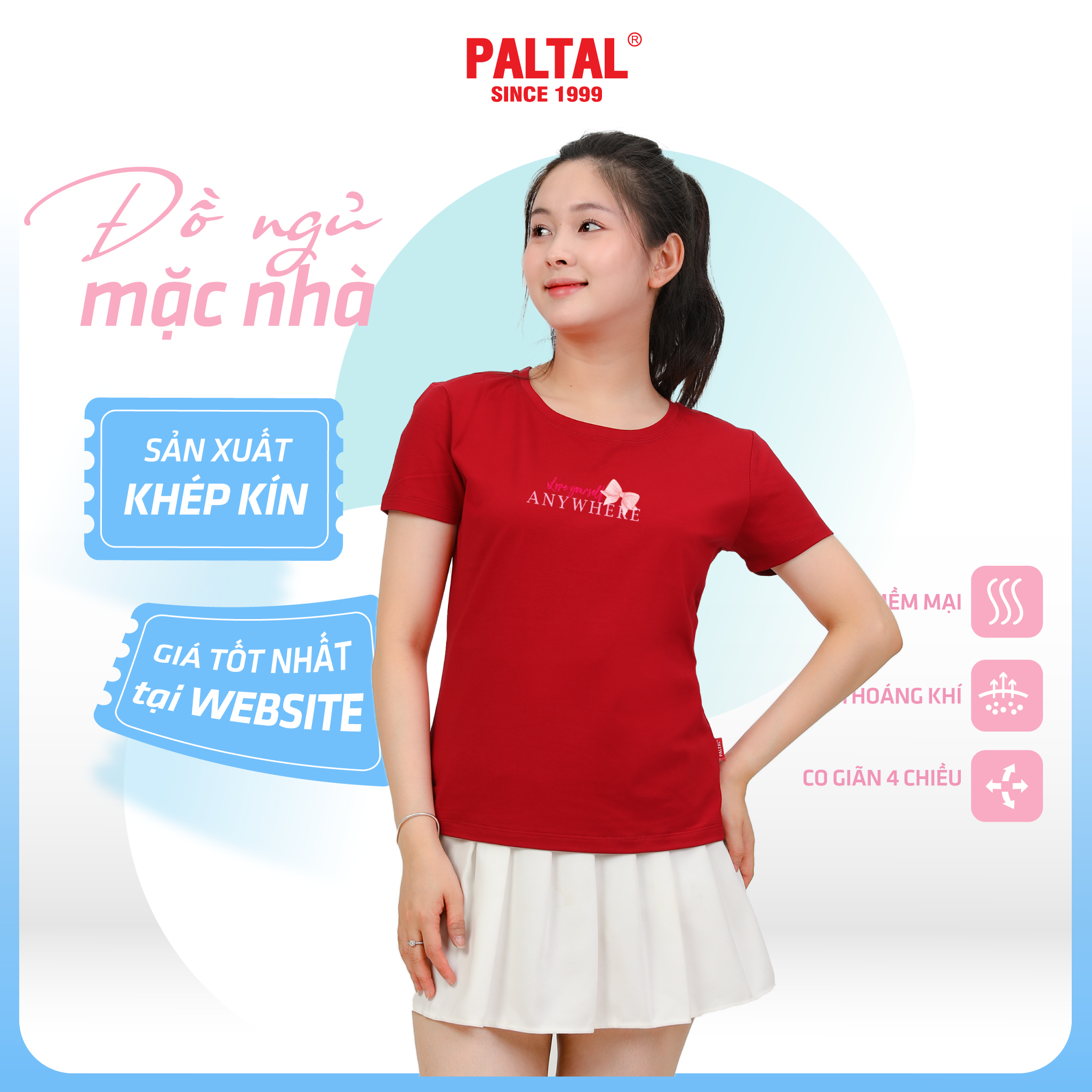 Áo thun nữ tay ngắn Form Suông Cổ Tròn chất cotton siêu mát 020p 0320