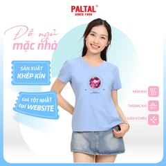 Áo thun nữ tay ngắn Form Suông Cổ Tim chất cotton siêu mát 190p 0324