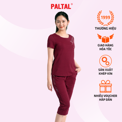 Set đồ bộ nữ kiểu quần lửng tay ngắn cotton cvc mát 194p 4249