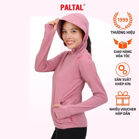 Áo khoác nữ chống nắng, chống UV có nón chất poly thái 311p 1301