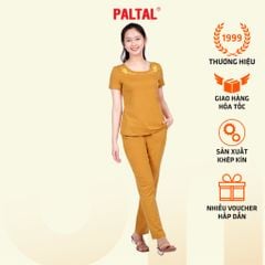 Set đồ bộ nữ kiểu quần dài tay ngắn cotton cvc mát 193p 3310