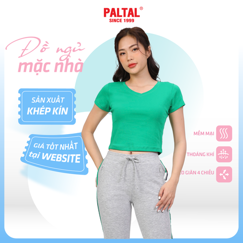 Áo thun nữ Croptop tay ngắn Cổ Tim chất rib chất cotton siêu mát 220p 0266