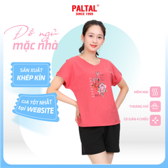 Set đồ bộ nữ kiểu quần đùi tay ngắn chất cotton siêu mát 195p 5228
