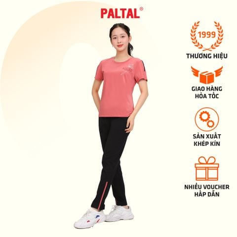 Set đồ bộ nữ kiểu quần dài tay ngắn Thể Thao Cổ Tròn chất nhung lạnh 153p 6009