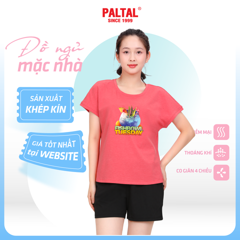 Set đồ bộ nữ kiểu quần đùi tay ngắn chất cotton siêu mát 195p 5225