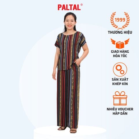 Set đồ bộ nữ kiểu quần dài tay ngắn Lanh Lạnh 253p 6065