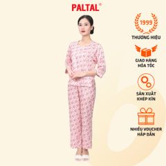 Set đồ bộ nữ kiểu quần dài tay lỡ chất lụa nhung 263p 6001