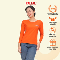 Áo thun nữ tay dài Cổ Tim chất cotton siêu mát 020p 0271