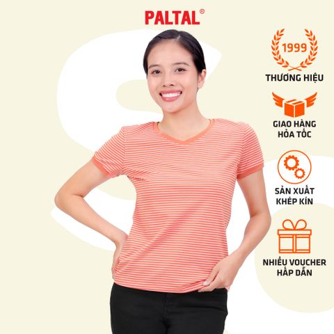 Áo thun nữ tay ngắn form suông cổ tim chất cotton siêu mát 020p 0105