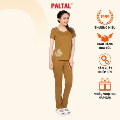 Set đồ bộ nữ kiểu quần dài tay ngắn cotton cvc mát 193p 3299