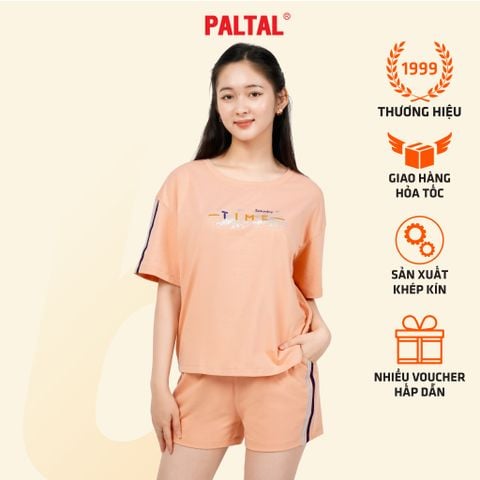 Set đồ bộ nữ kiểu quần đùi tay ngắn cotton cvc mát 195p 5077