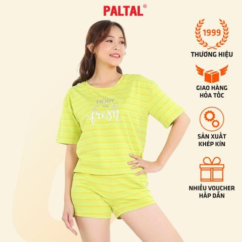 Set đồ bộ nữ kiểu quần đùi tay ngắn chất cotton siêu mát 025p 5055